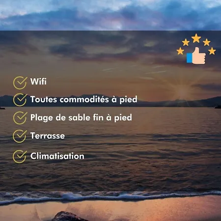 4p - Terrace, A/c, Wifi - 100m * Fréjus